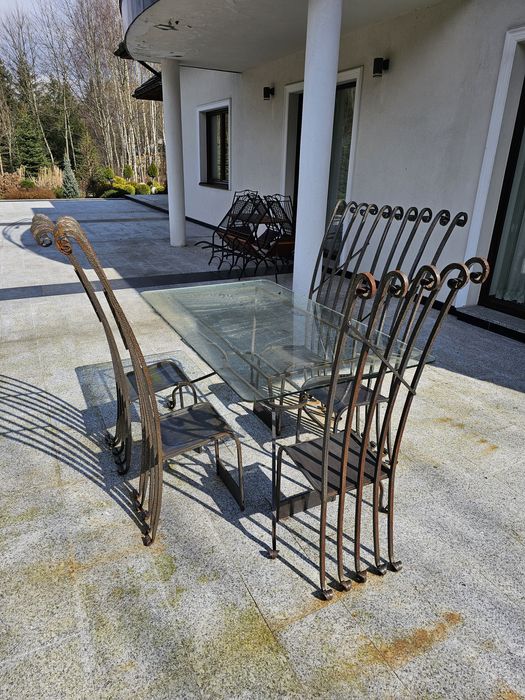 Artystyczne kute meble ogrodowe/salonowe