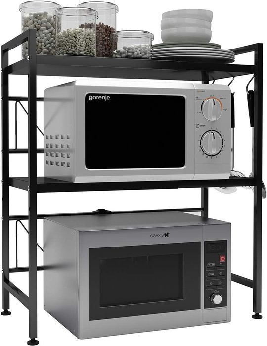 3 Poziomowa Regulowana Półka Do Kuchenki Mikrofalowej i Nietylko Hit