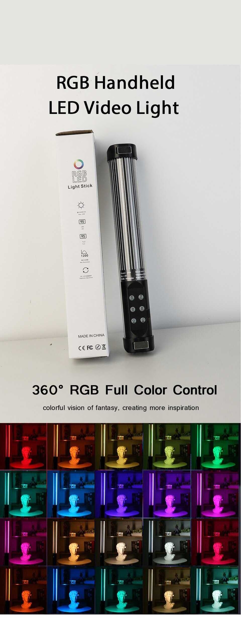 Miecz Lampa fotograficzna RGB Magnetyczna