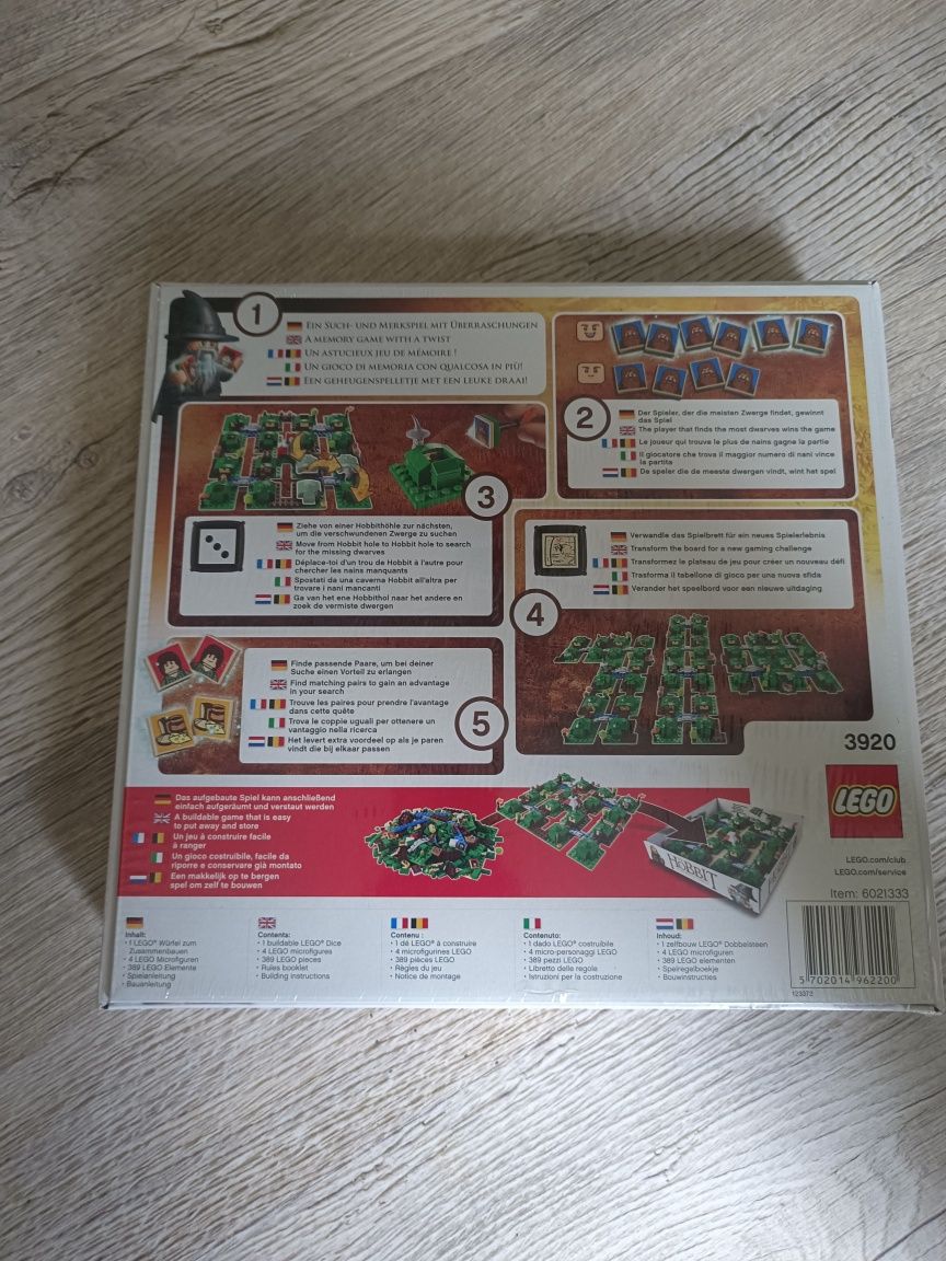 Hobbit an Unexpected Journey LEGO gra planszowa NOWA FOLIA