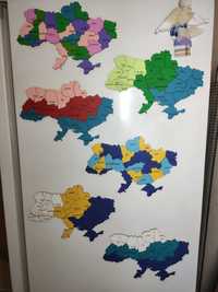 Карта України на магнітах. Карта України на холодильник