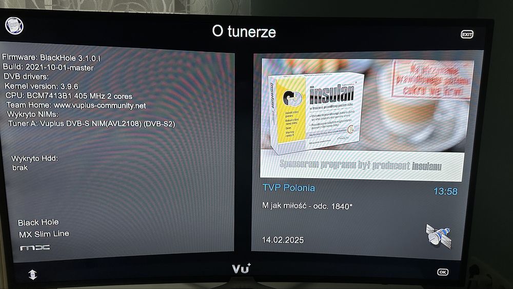 Vu+ Uno tuner satelitarny