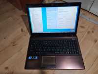 Laptop Asus x53s 15,6 cala  Intel Core i7 ram 8 GB  ssd 256 GB