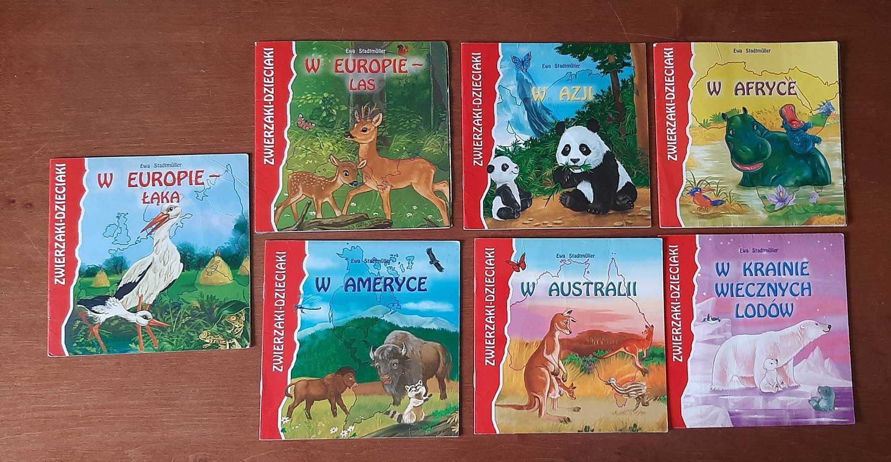 Książeczki dla dzieci z serii Zwierzaki-Dzieciaki (7 sztuk)