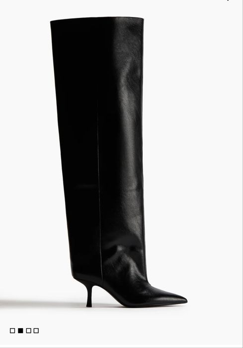 Високі сапоги ботфорти сапоги ботінки h&m