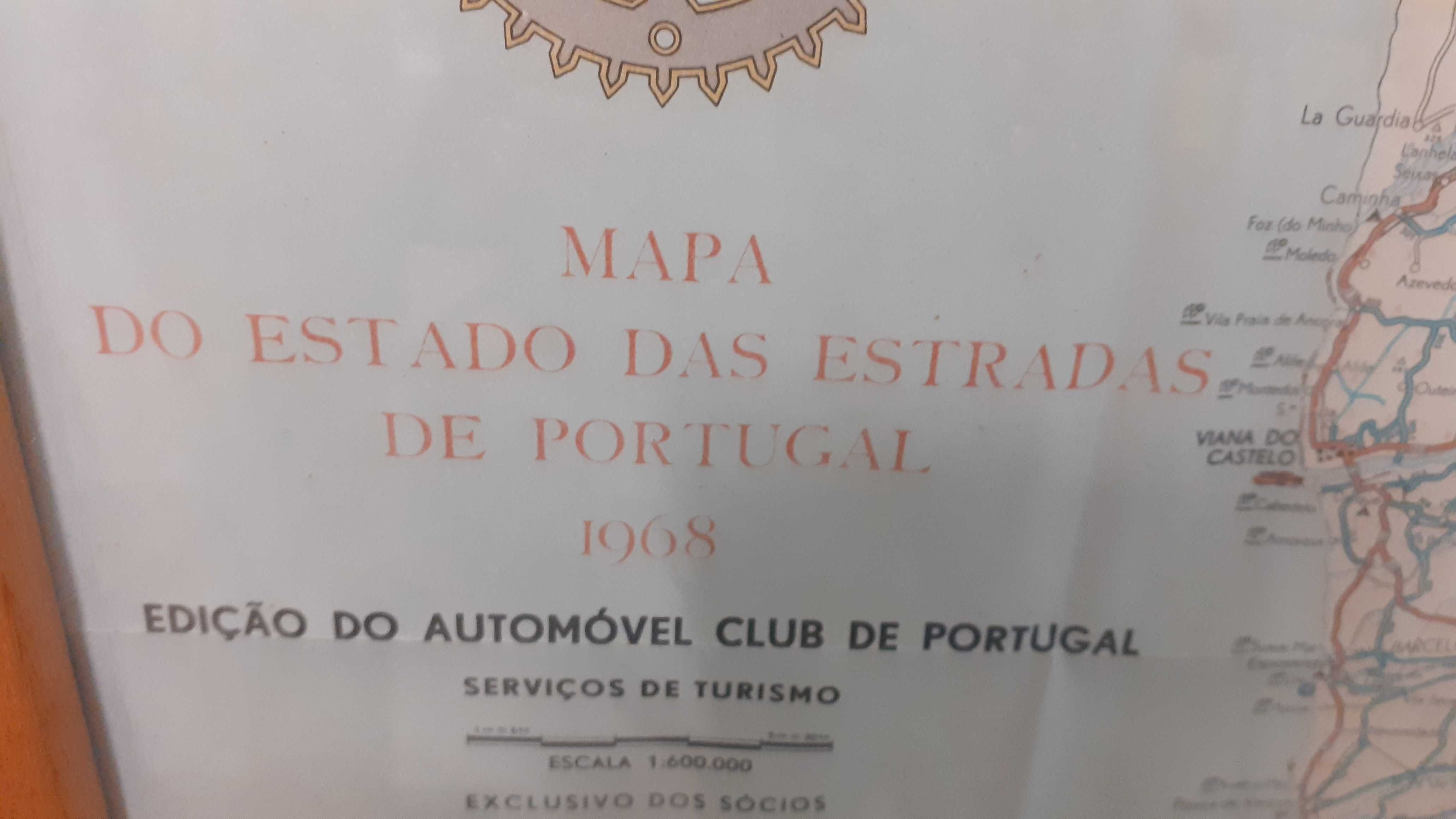 Mapa de Portugal 1968