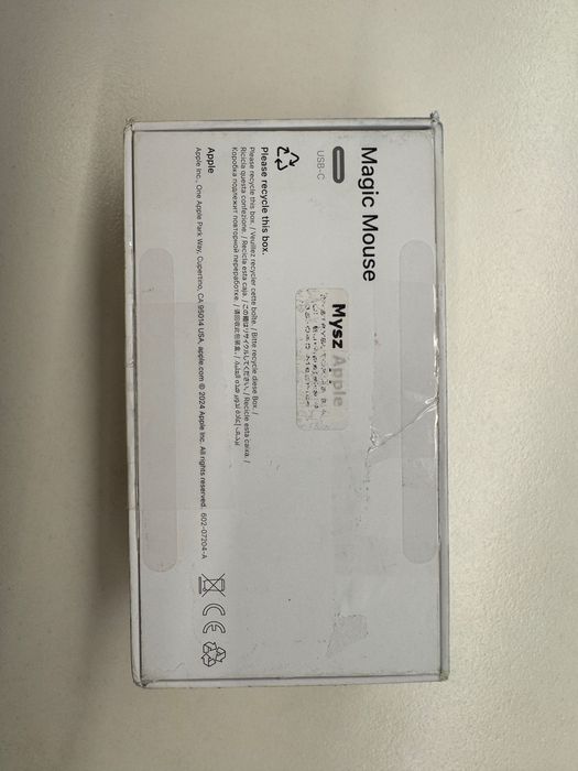 ‼️‼️ Apple Magic Mouse (Model A5240) – Czarna, USB-C, jak Nowa ‼️‼️