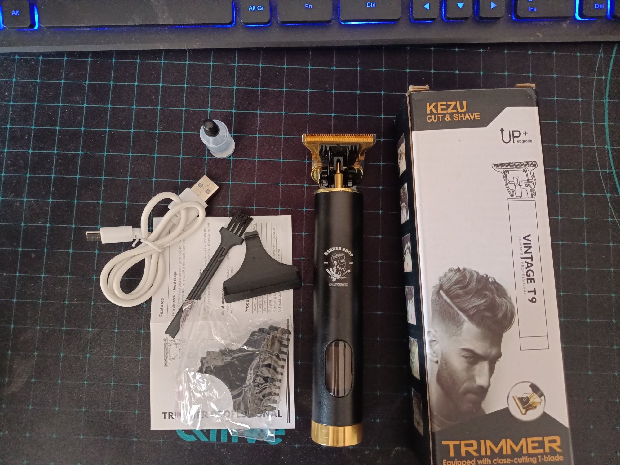 Trimmer Vintage T9 do strzyżenia golenia włosów brody