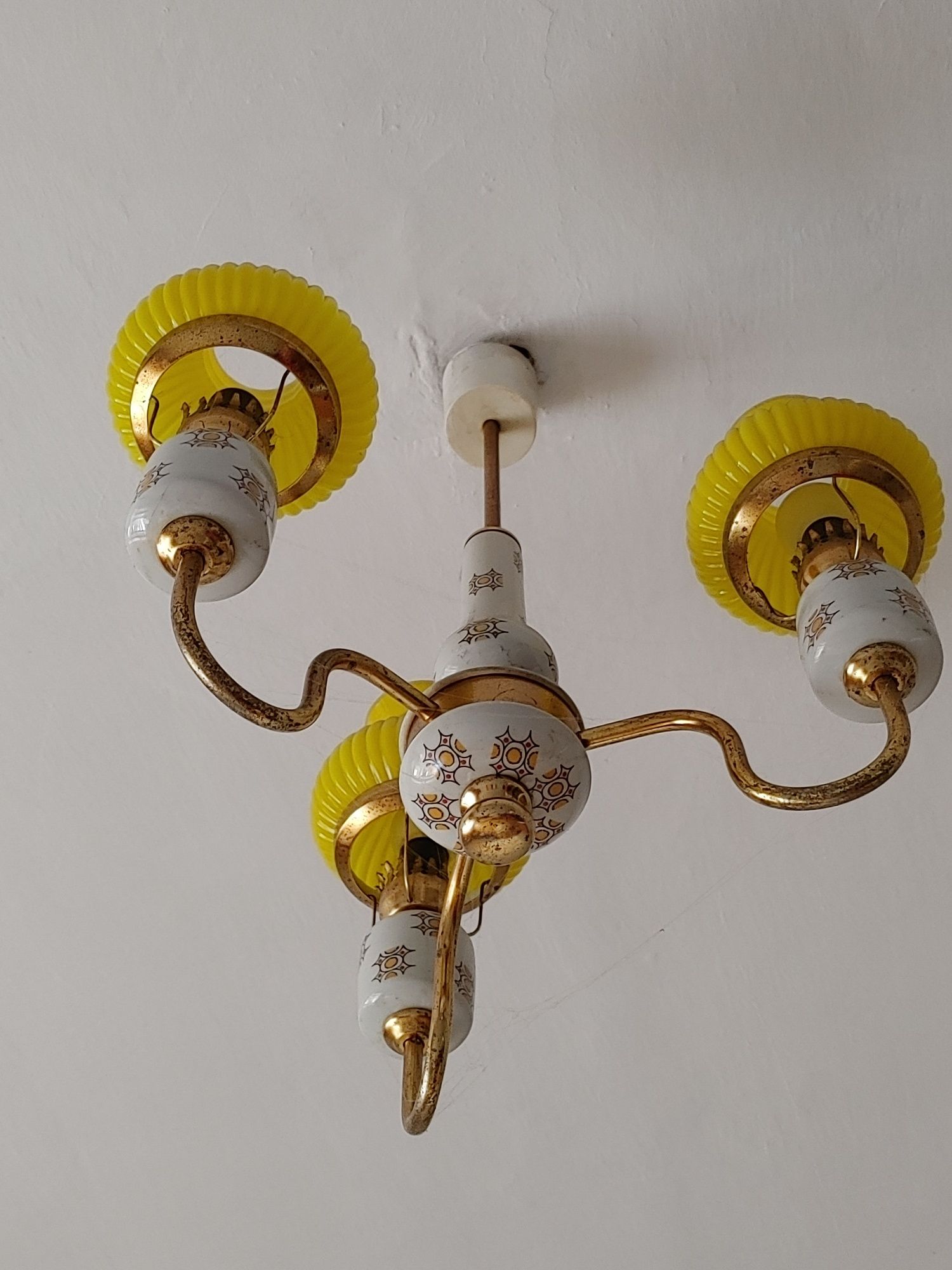 PRL Lampa sufitowa Vintage w db stanie SPRAWDŹ