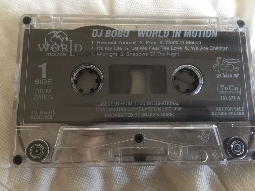 dj bobo world in motion kaseta