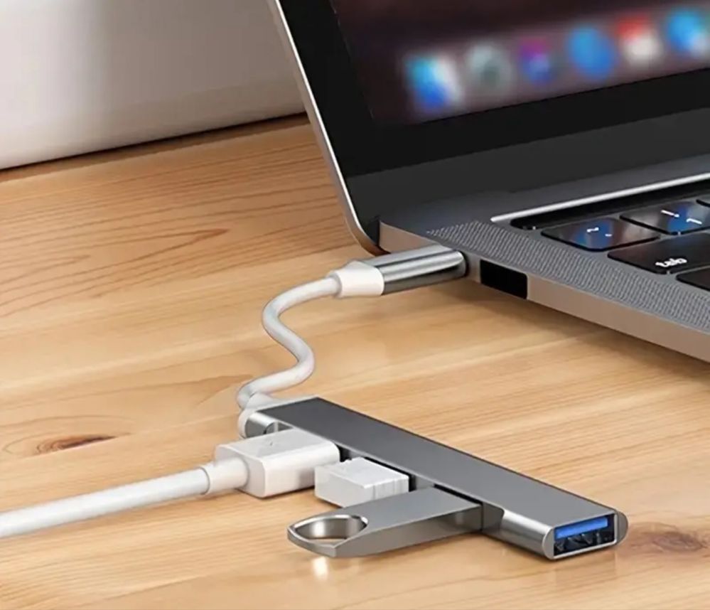 Hub хаб USB-С -> USB-Aх4