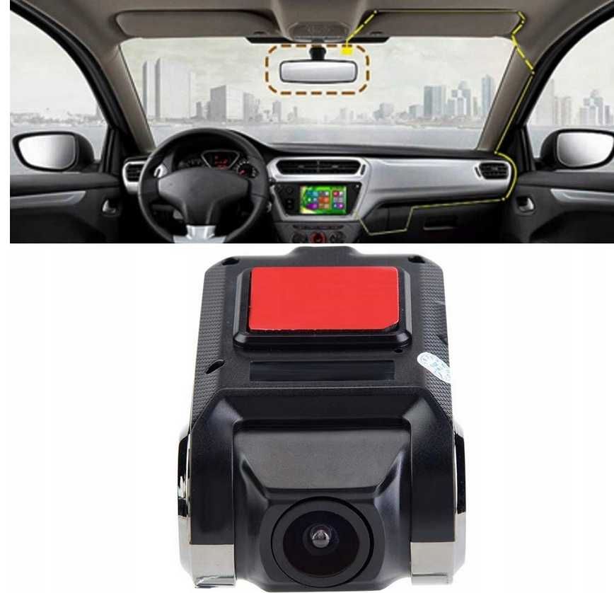 Wideorejestrator kamera Android FULL HD DVR ADAS + karta SD 64GB