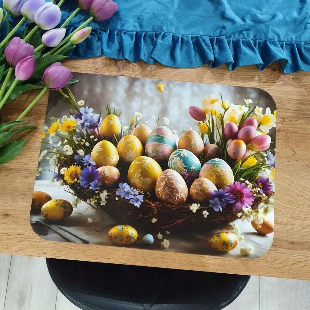 Mata na stół , podkładki 40x30cm Święta Wielkanoc Alleluja