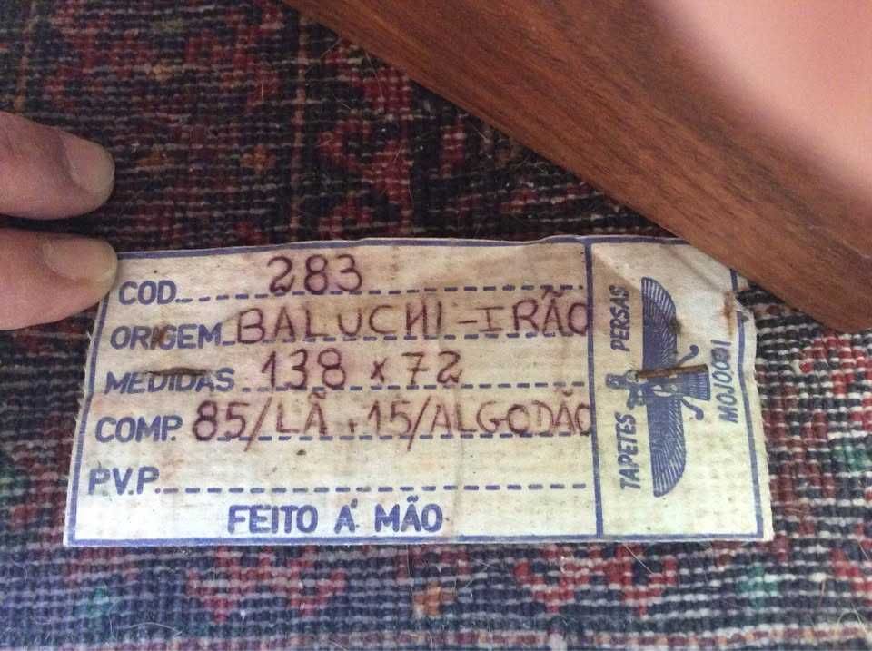 Tapete Balúchi Persa Oração