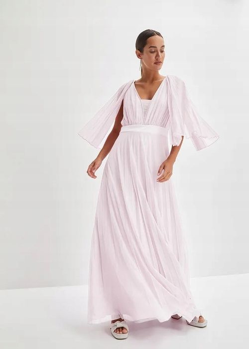 B.P.C sukienka różowa tiulowa plisowana 40.