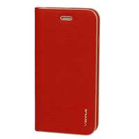 Kabura Vennus Book Z Ramką Do Samsung Galaxy S21 Plus Czerwona