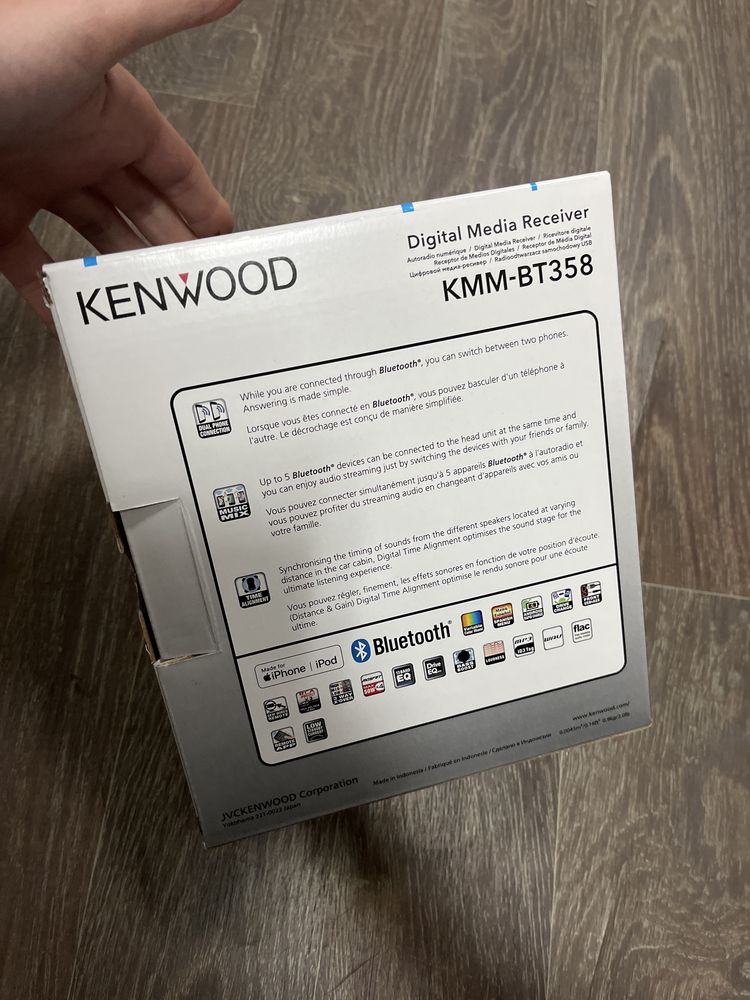Автомагнитола Kenwood KMM-BT358
