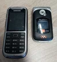 Telefon Samsung i Sony Ericsson zestaw dwóch