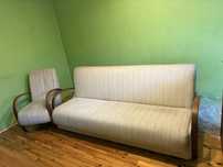 Zestaw vintage Kanapa/sofa + fotele