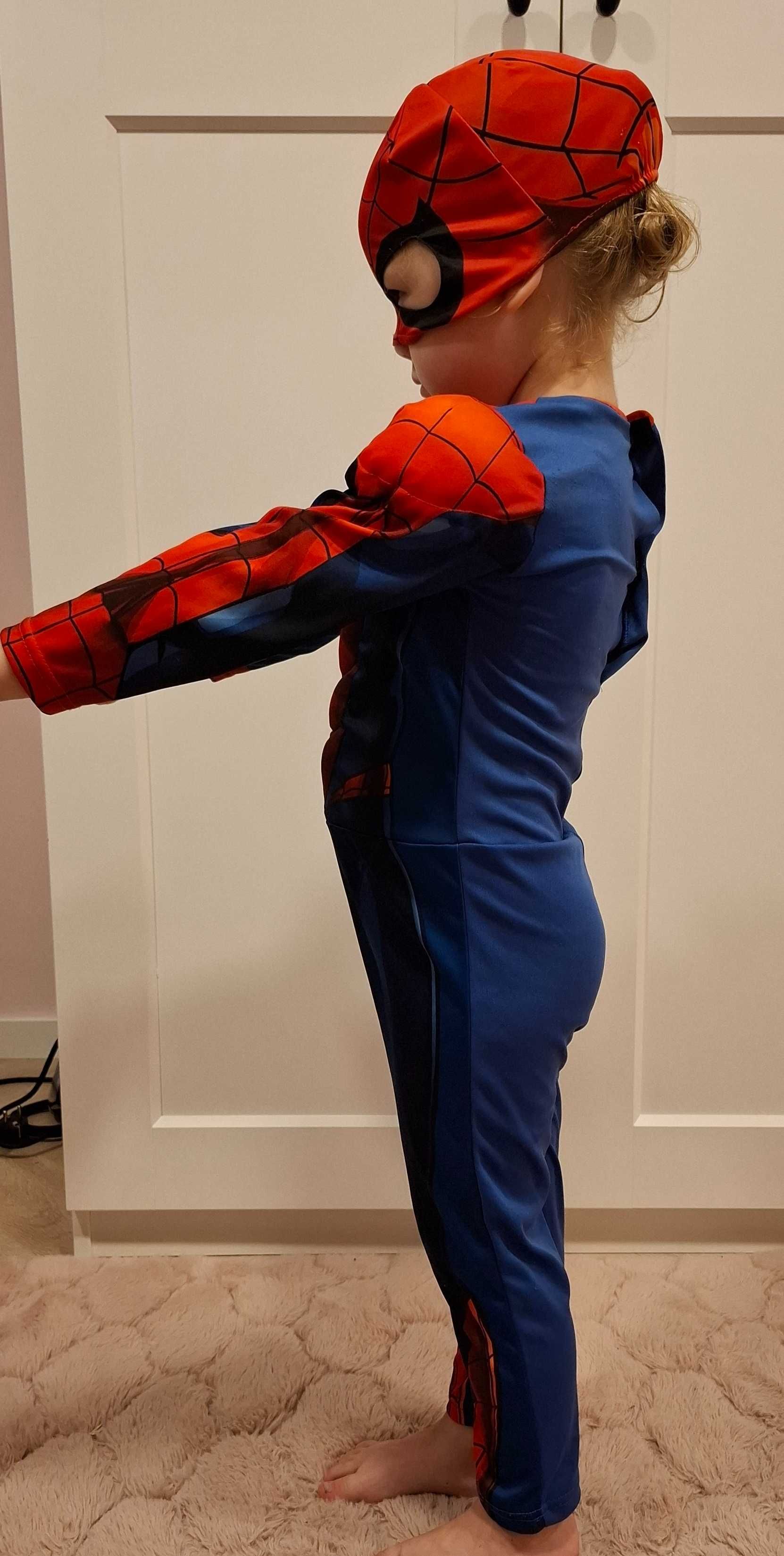 Strój Kostium Przebranie z mięśniami Spiderman Spidermena H&M 104