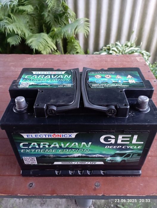 Гелевий акумулятор Electronicx Німеччина 100А 12v Caravan Extreme