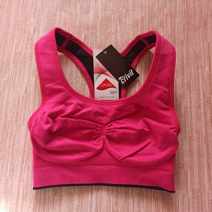 Спортивний двосторонній зональний топ Crivit р.S. Серія Фітнес. Бюст