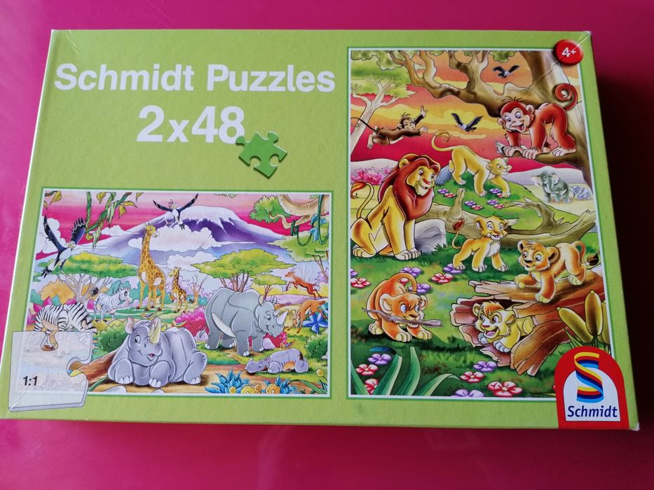 Пазл детский, животные сафари