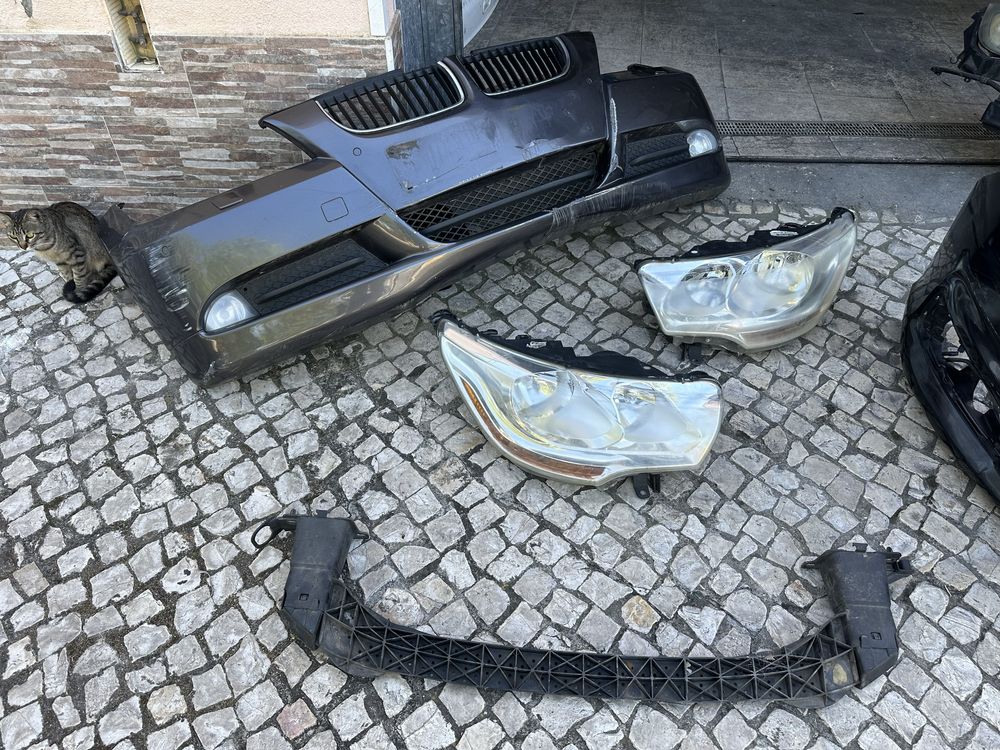 Bmw e90 e91 citroen c4 Parachoques farois frente fibra reforço grelha