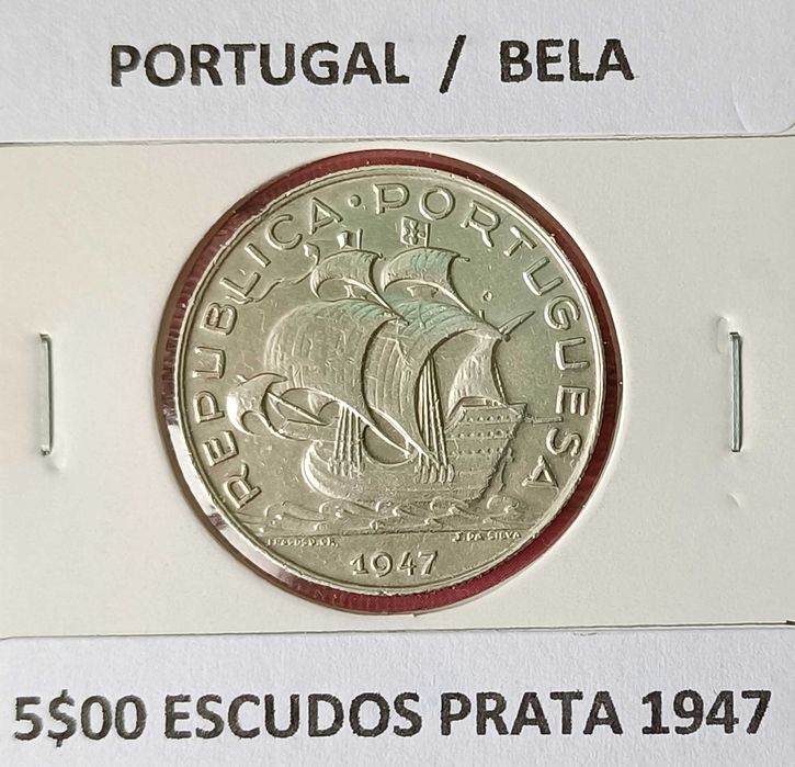 2 Moedas 5 Escudos Prata da 2ª República (Emissão Anual )
