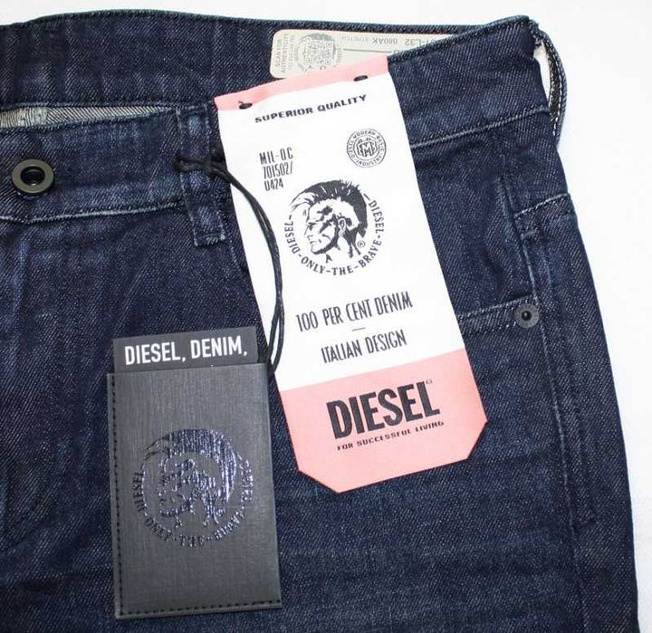 Damskie jeansy Diesel D-Rifty Slim niski stan granat nowe oryg.W31/L32