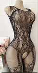 Bodystocking siateczkowana damska