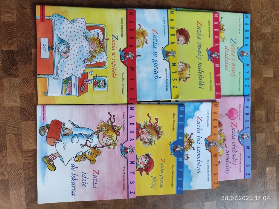 Książeczki "mądra mysz" o Zuzi