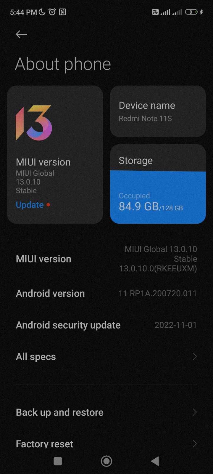Телефон Redmi Note 11S