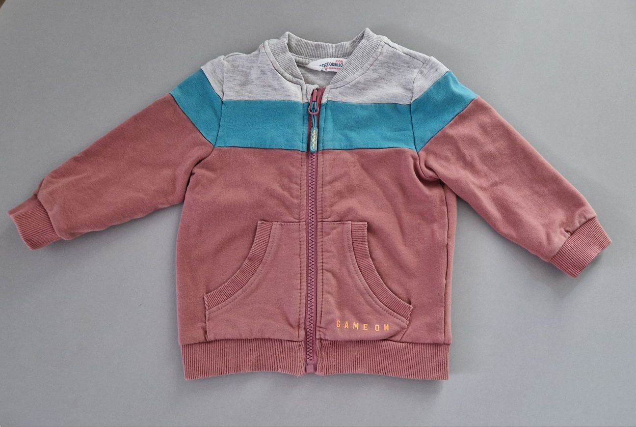 Bluza na suwak Coccodrillo roz. 80 Stan bdb