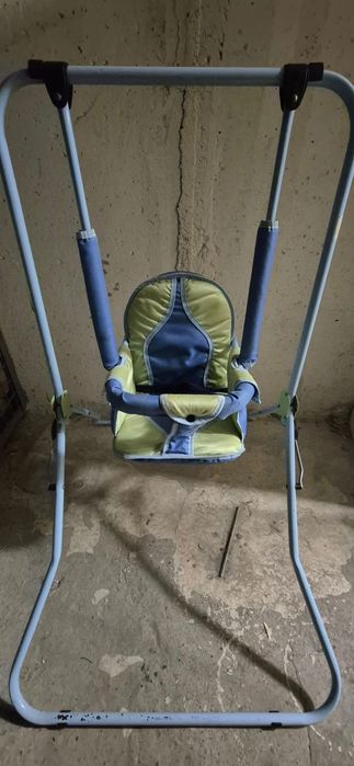 Huśtawka domowa pokojowa stojąca dziecięca dla dziecka