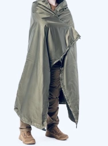 Термоковдра універсальна пончо накидка такиична флісова.