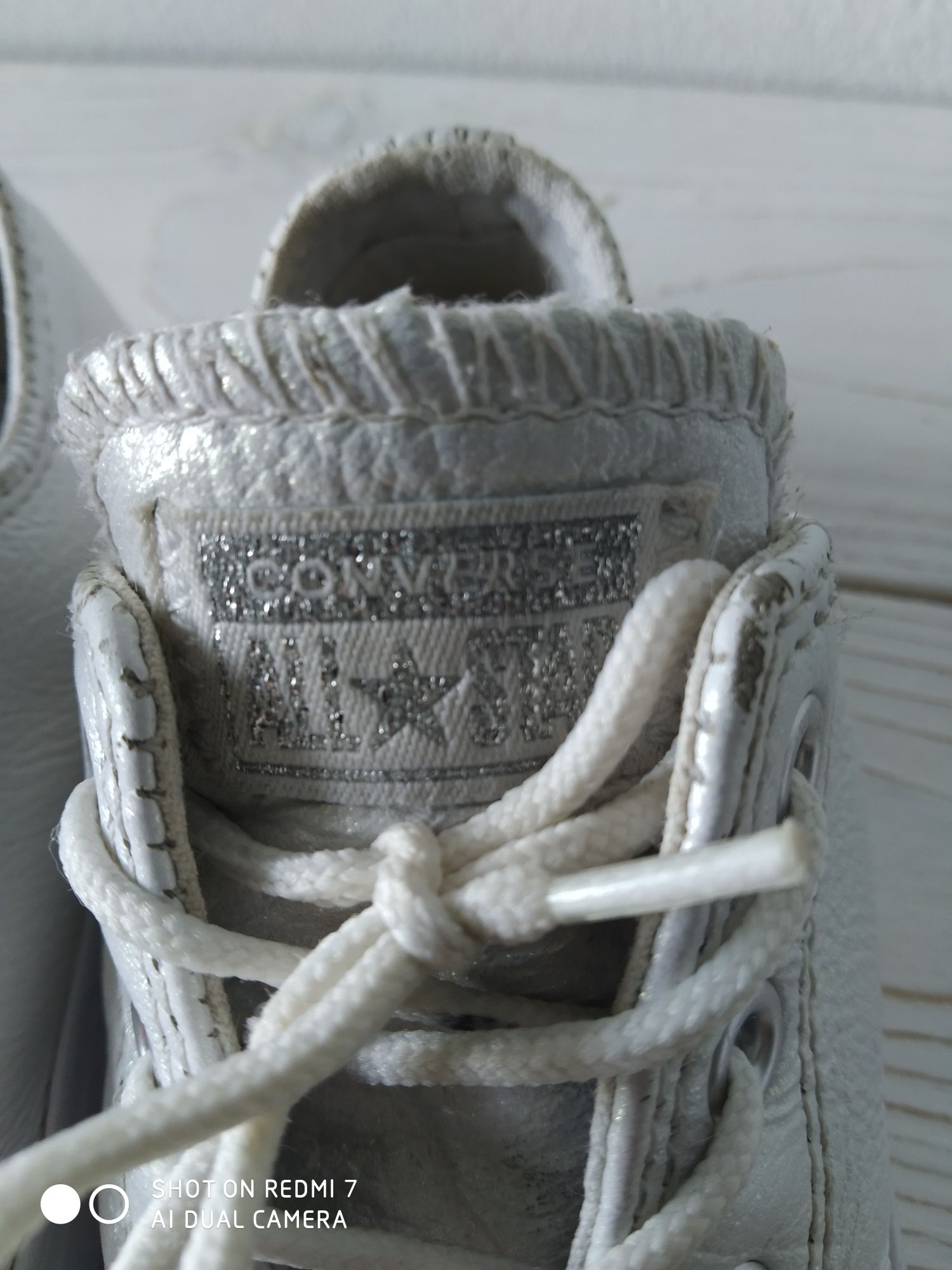 Trampki Converse dziewczynka skóra