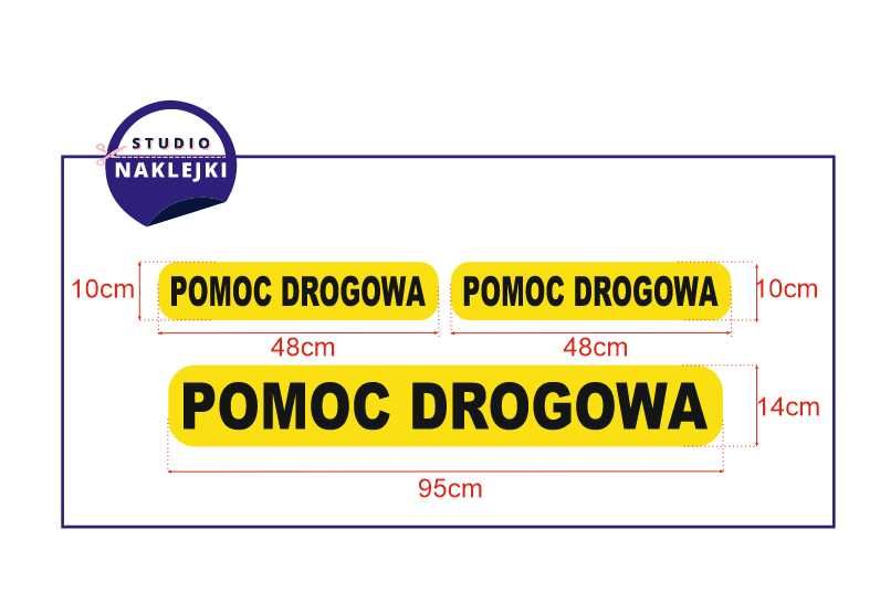 Pomoc Drogowa Zestaw Naklejek Laweta Nalepki Naklejki