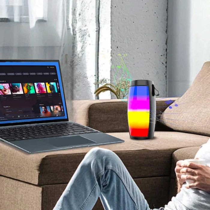 Портативна Bluetooth колонка з підсвічуванням ZQS1202