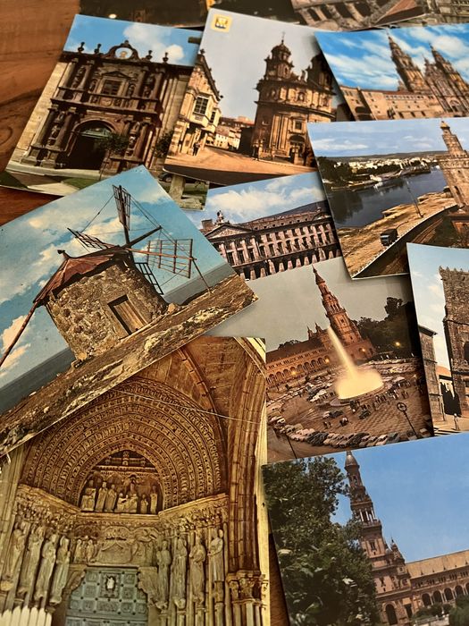 Lote de Postais antigos Portugal e Espanha