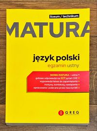 Język polski Matura egzamin ustny liceum i technikum NOWA MATURA