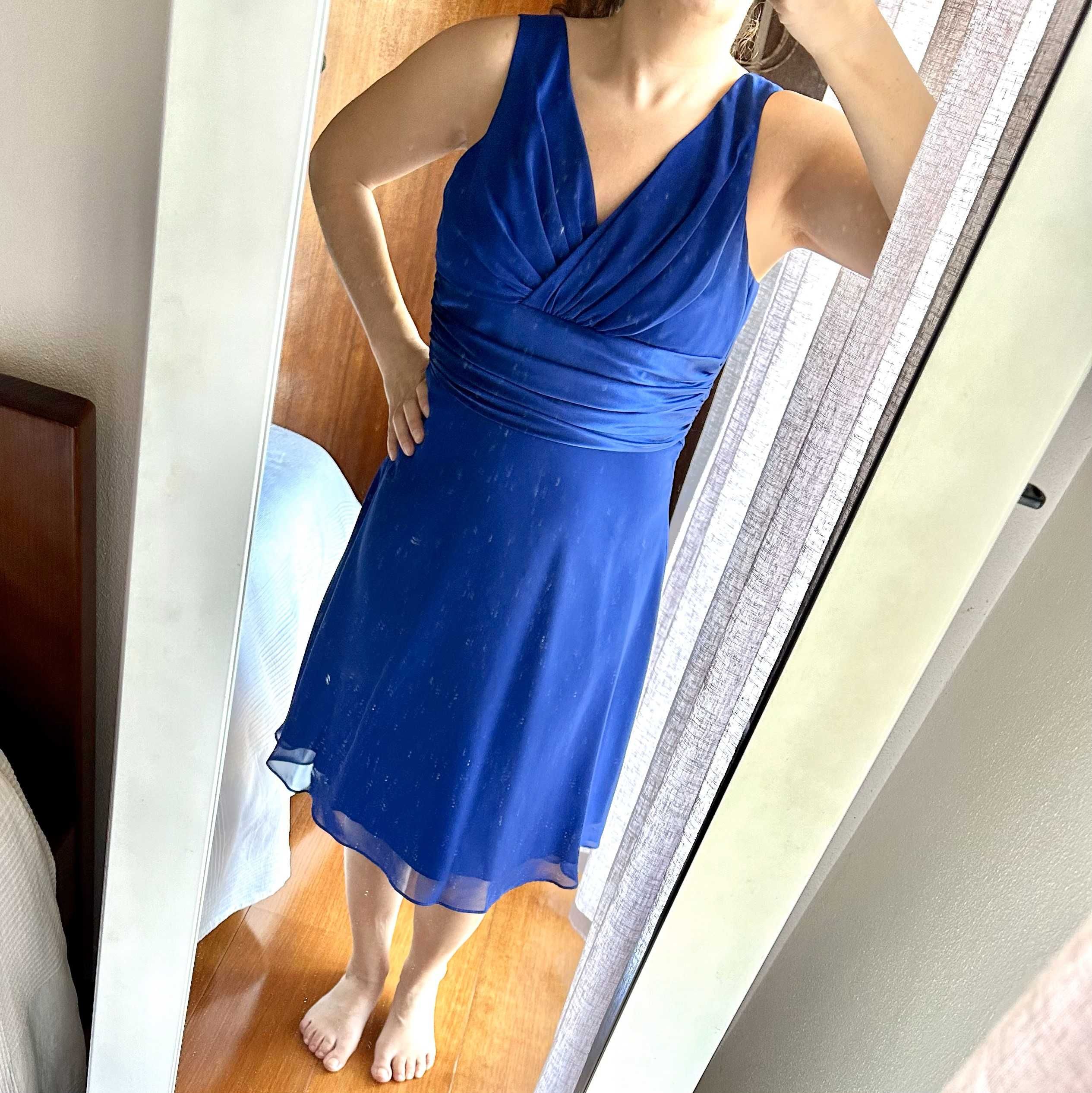 Vestido de cerimónia Azul