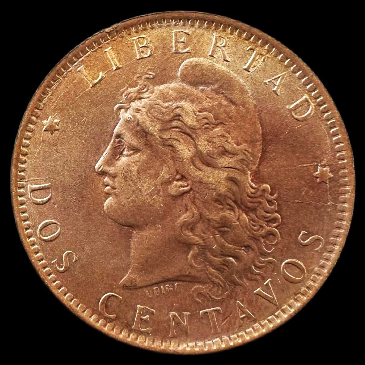 Moeda de 2 Centavos - 1892 - Argentina