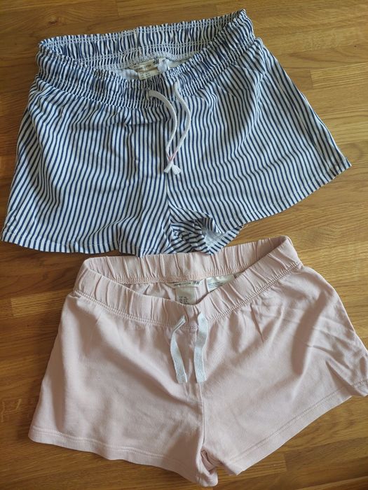 2pak krótkie spodenki h&m 122