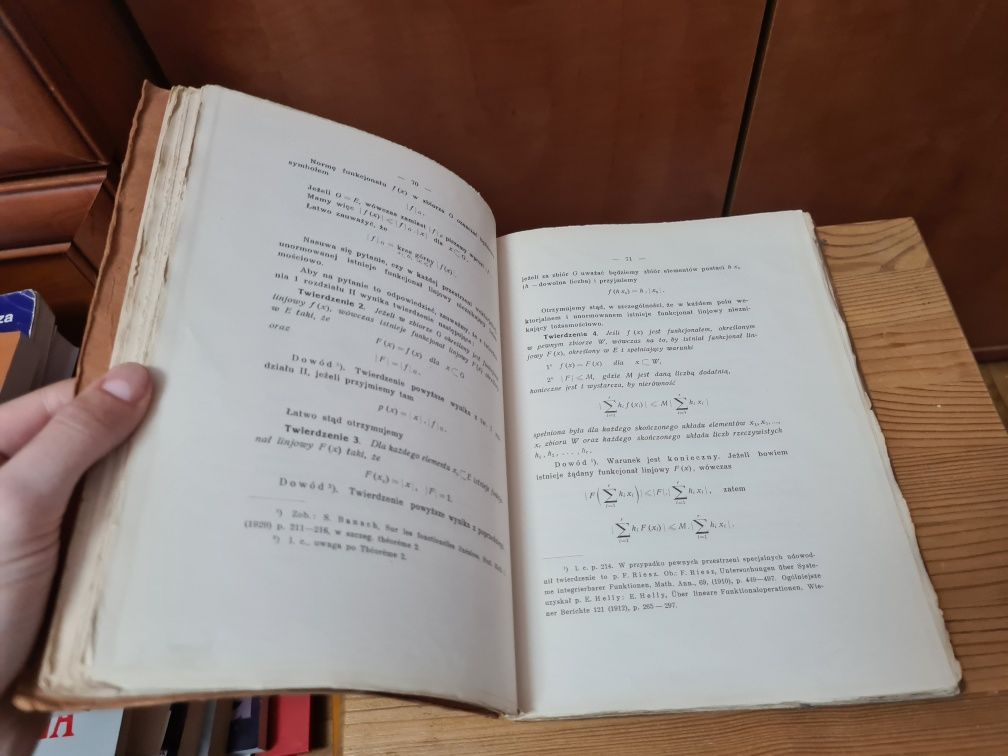 Teorja operacyj tom I 1 operacje liniowe - Stefan Banach ~