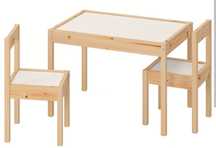 Stolik dziecięcy Ikea Latt + krzesełko