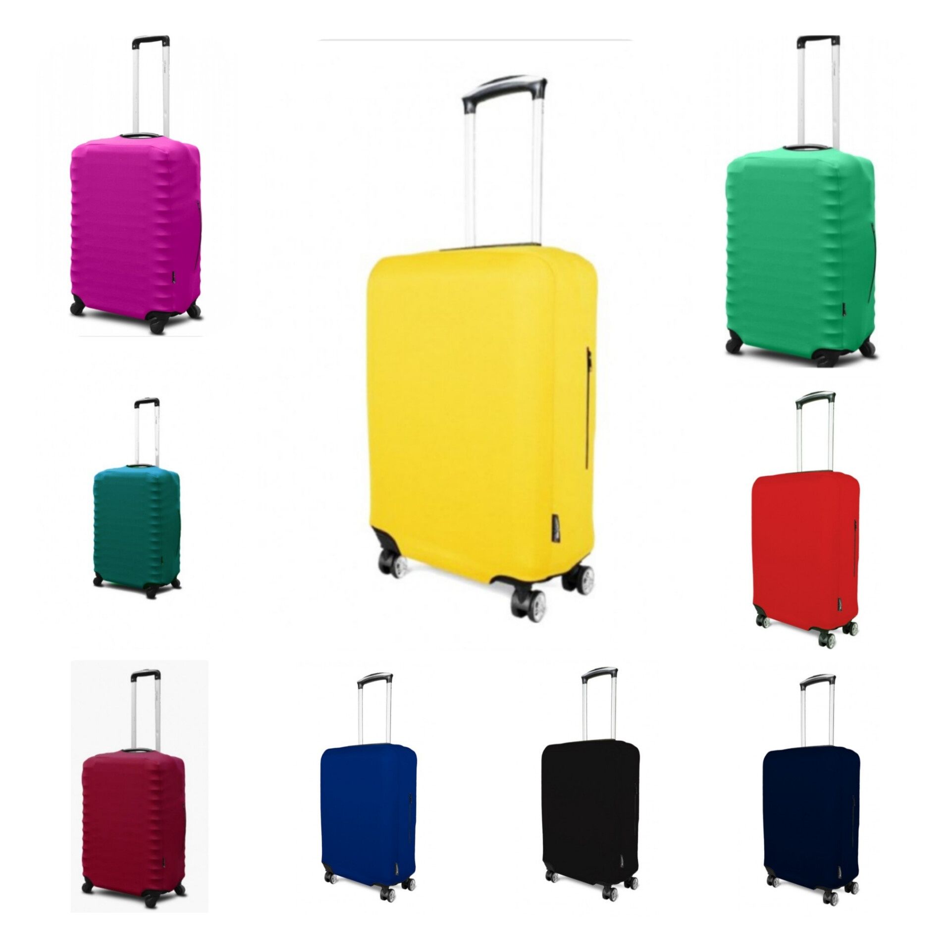 Чохол для валізи S, M, L Coverbag, матеріал дайвінг чехол для чемодана
