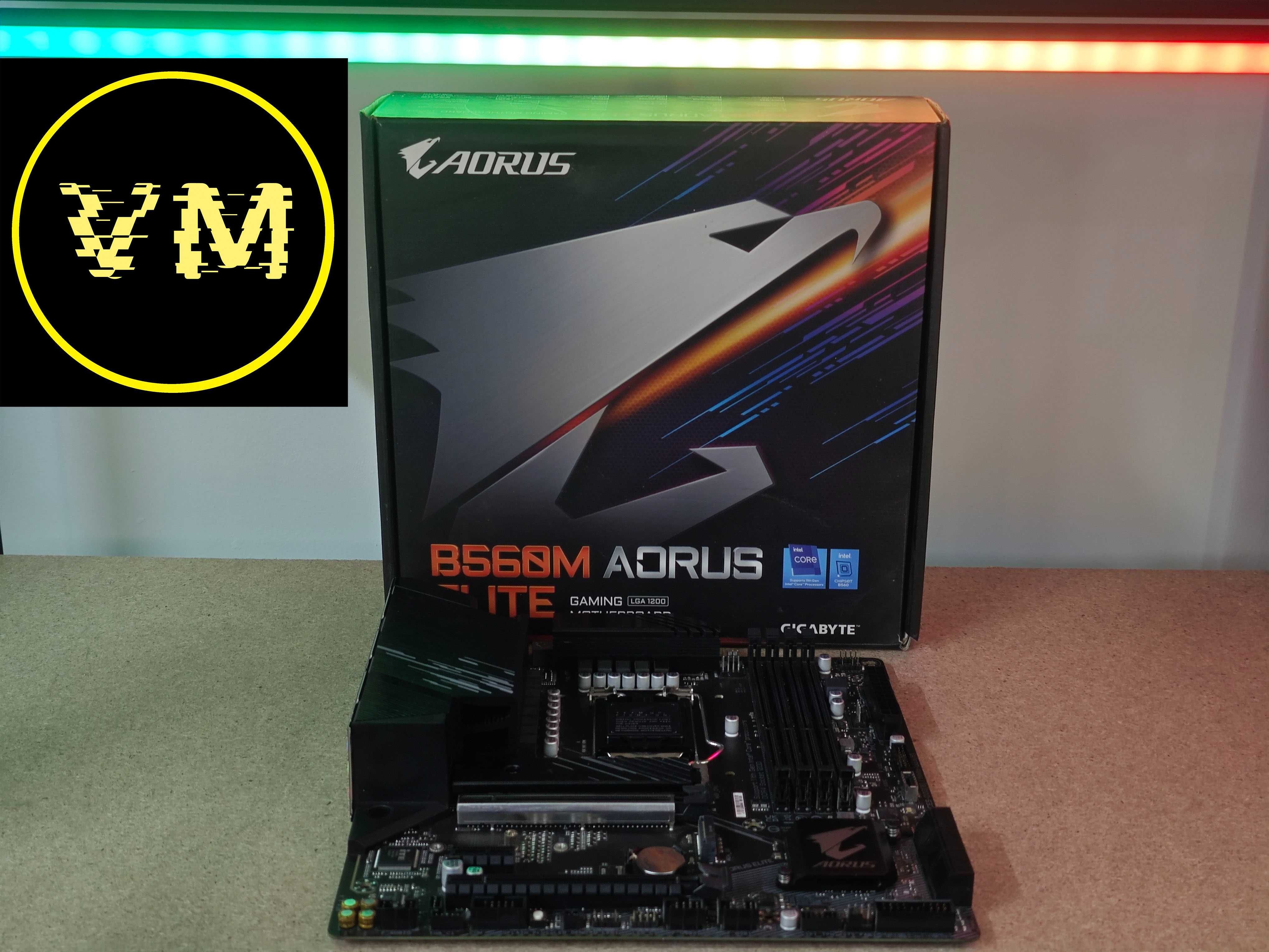 VM PC Материнська плата s1200 b560m Gigabyte Aorus Elite
