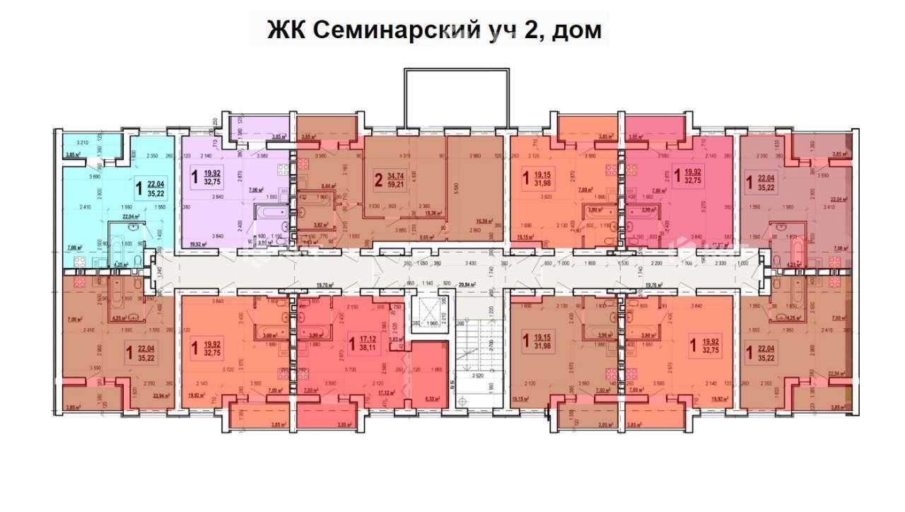 1к. 35м2, ЖК Семінарський (ЖК Семинарский, Холодная Гора), 114937