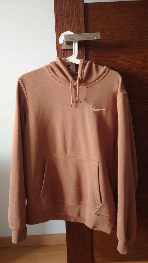 Beżowa bluza Nike z kapturem hoodie rozm. M